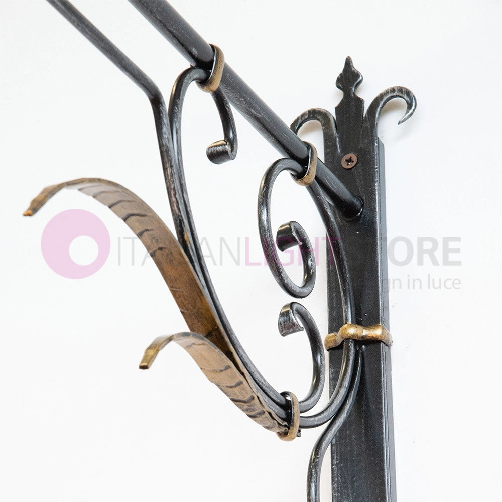 PIATTO Applique Rustico per Esterno Braccio Lavorato sporgente 90 cm