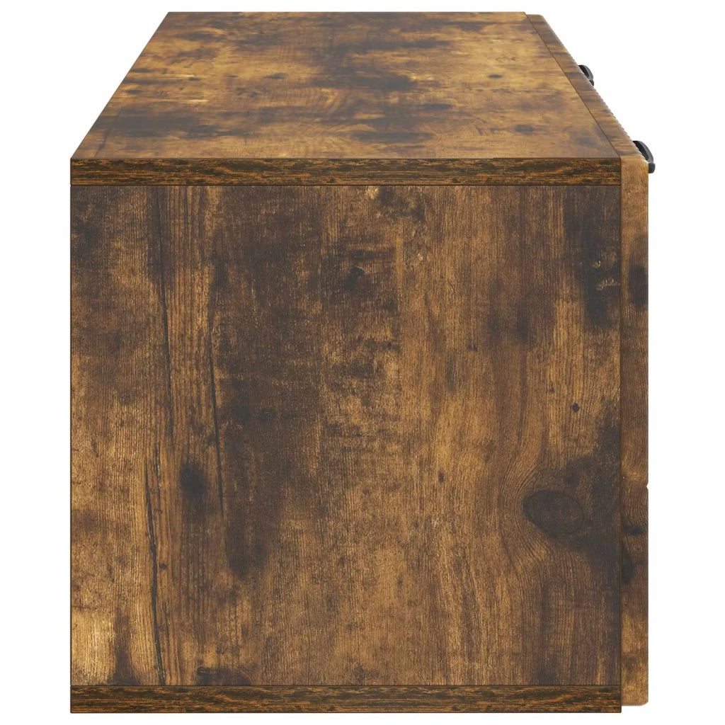 Mobile Porta TV da Muro Rovere Fumo 78,5 x 31 x 30 cm