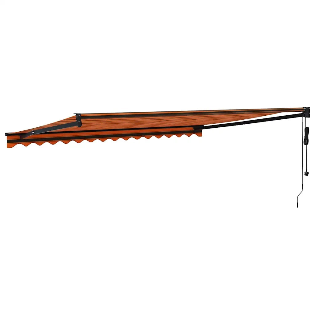 Tenda Sole Automatica Retrattile Arancione e Marrone 4,5x3 m 3154519