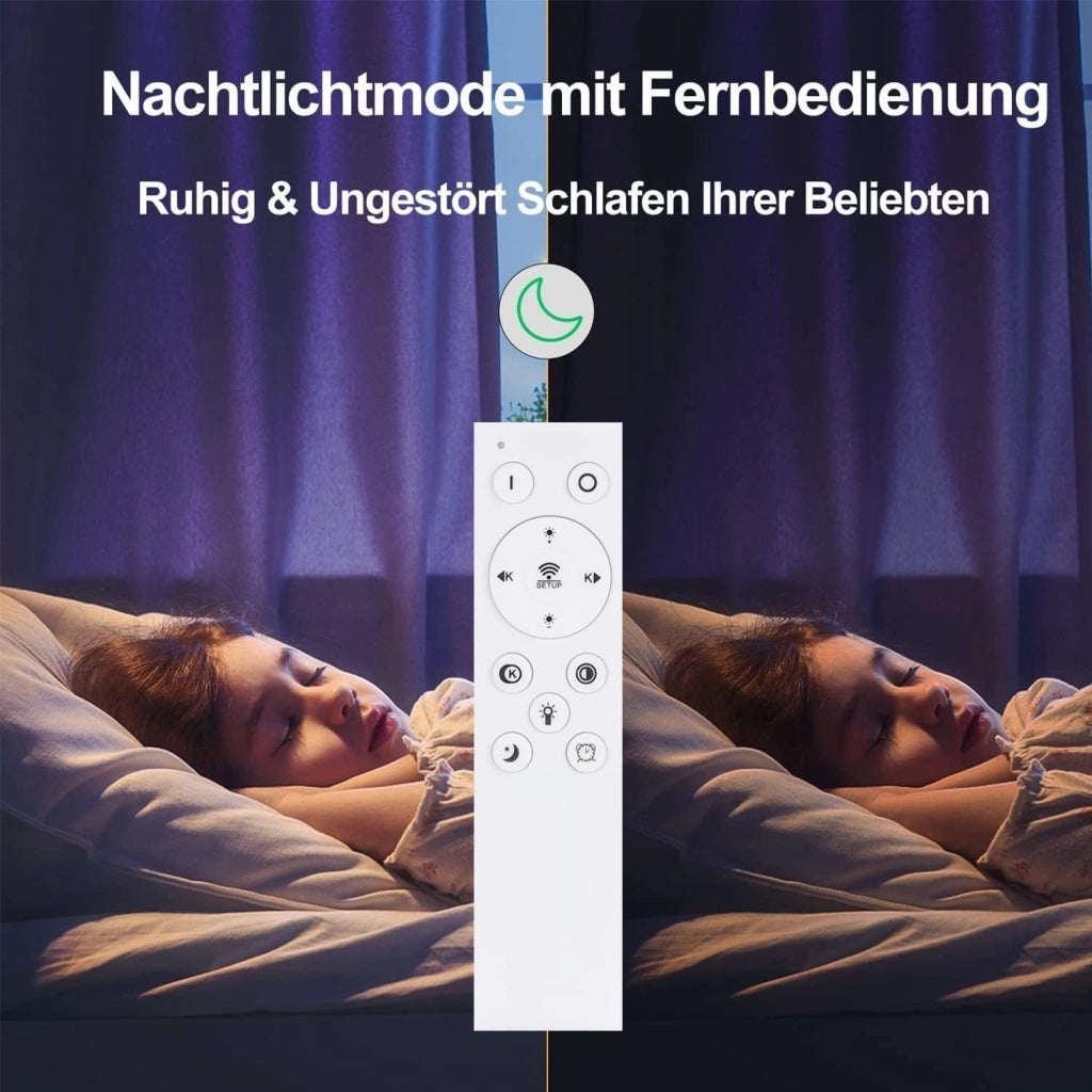 ZMH Lampada da soffitto LED moderna telecomando illuminazione regolabile per interni