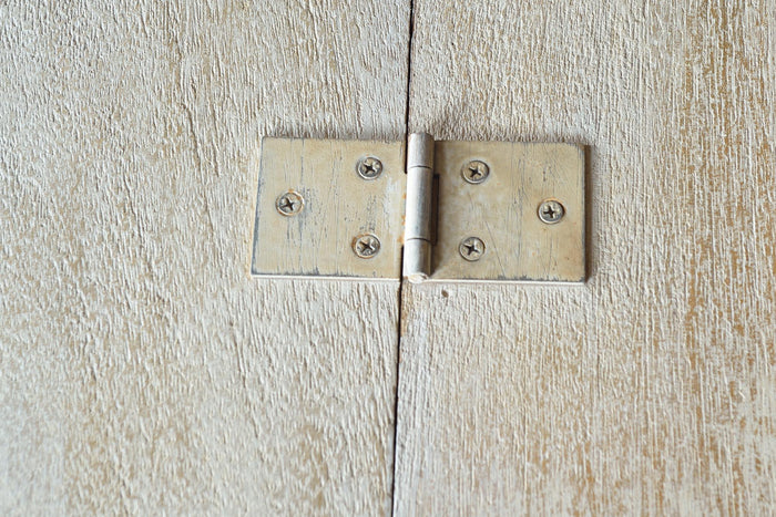 Cassapanca in massello di mango intagliato