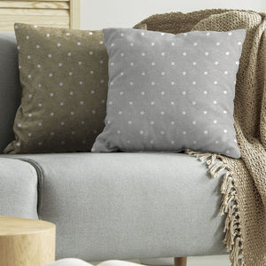 cuscino tulipano cm.43x43 pois tortora 1808 cod:ferx.6408