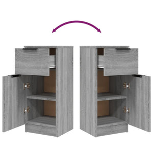 Credenza Grigio Sonoma 30x30x70 cm in Legno Multistrato cod mxl 12527