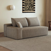 DIVANO Chaise longue reversibile sinistro 2 posti Camel in tessuto