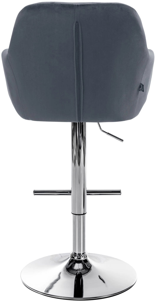 Barhocker Natoma Samt chrom