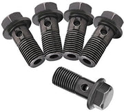 Viti a Banjo M10 x 1,25 mm - Alta Qualità Fermo Remo - Acciaio - Fermo Remo affidabile - Adatto per Motocicli - Completo.