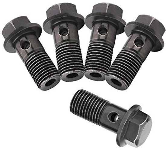 Viti a Banjo M10 x 1,25 mm - Alta Qualità Fermo Remo - Acciaio - Fermo Remo affidabile - Adatto per Motocicli - Completo.