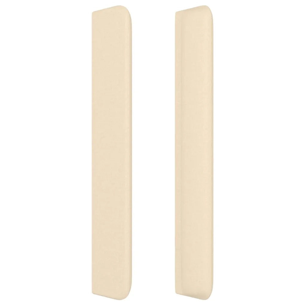 Testiera ad Orecchio Crema 83x16x118/128 cm in Tessuto 3119993