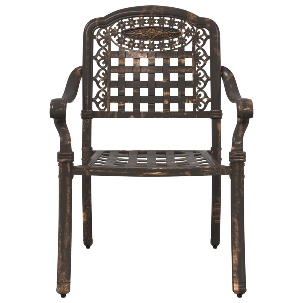 Sdraio da giardino  2 pz in alluminio di bronzo