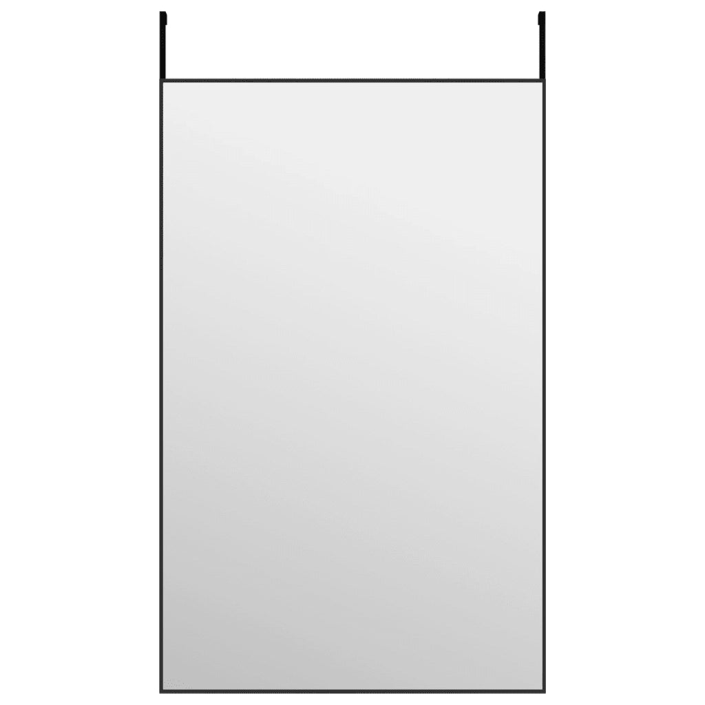 Specchio da Porta Nero 50x80 cm in Vetro e Alluminio cod mxl 50429