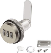 Combinazione Cam Lock, Cassetta di Accesso Codificata con Cilindro 3/4 Pollici e Finitura Cromata, Combinazione di Sicurezza per Cassetta di Accesso (30mm Bronzo)