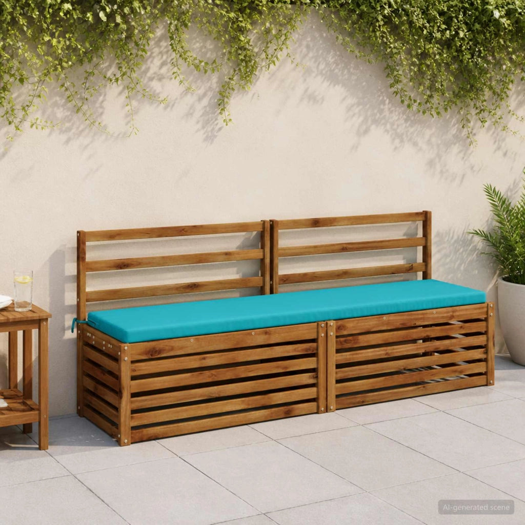 Cuscino per panchina SOEST 100% Poliestere Turchese 949134