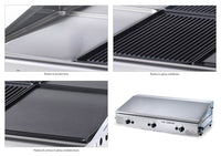 Tripla Piastra di Cottura in Ghisa e Acciaio a Gas GPL Ompagrill Plancha Trio/1 Cover