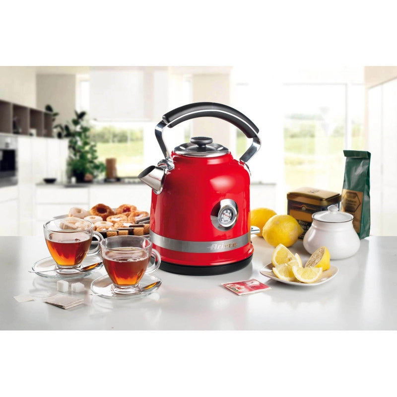 Bollitore Elettrico con Autospegnimento - 2000 Watt - 1,7 Litri - Rosso