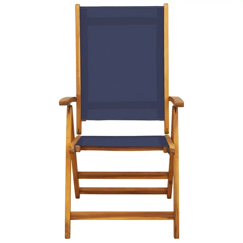 Sedie da Giardino Pieghevoli 2 pz Massello Acacia e Textilene 4008422