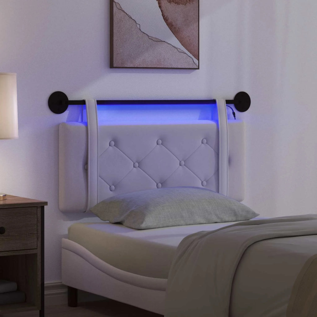 Testiera sospesa Con luce LED Crema Velluto 3424119