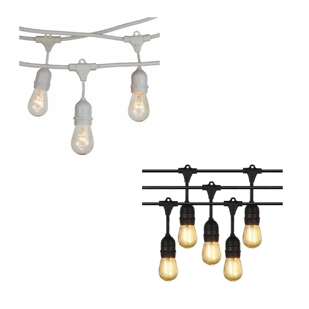 Trade Shop - Catena Luminosa Esterno Ip44 Cordoniera Portalampada A Cascata 10xe27 11mt St-ap -