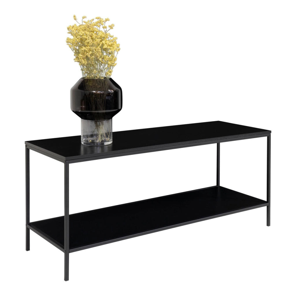 Tavolo Consolle Vita, Nero, Metallo, 36x100x45 cm