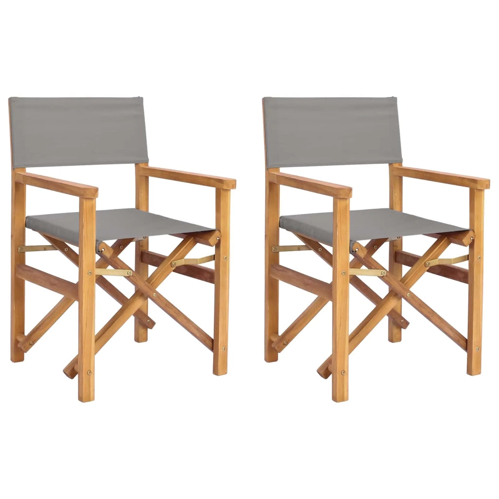 Sedia da Giardino | Sedia da pranzo Marrone e Grigio Chiaro 56 x 54 x 87 cm