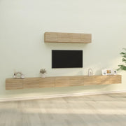 Set di Mobili Porta TV 6 pz-Set di 6 Credenza per TV Rovere Sonoma in Legno Multistrato 232761