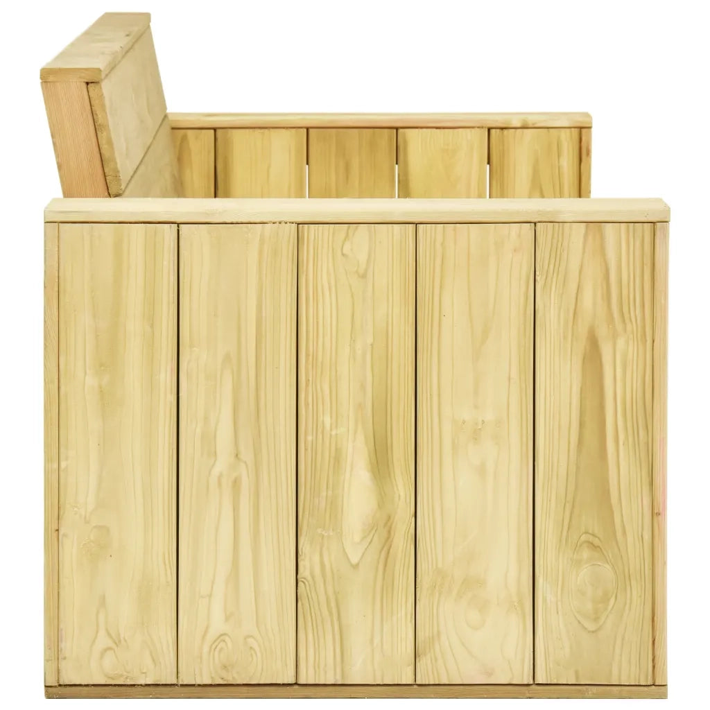 Set Divani da Giardino 2 pz in Legno di Pino Impregnato cod mxl 39391