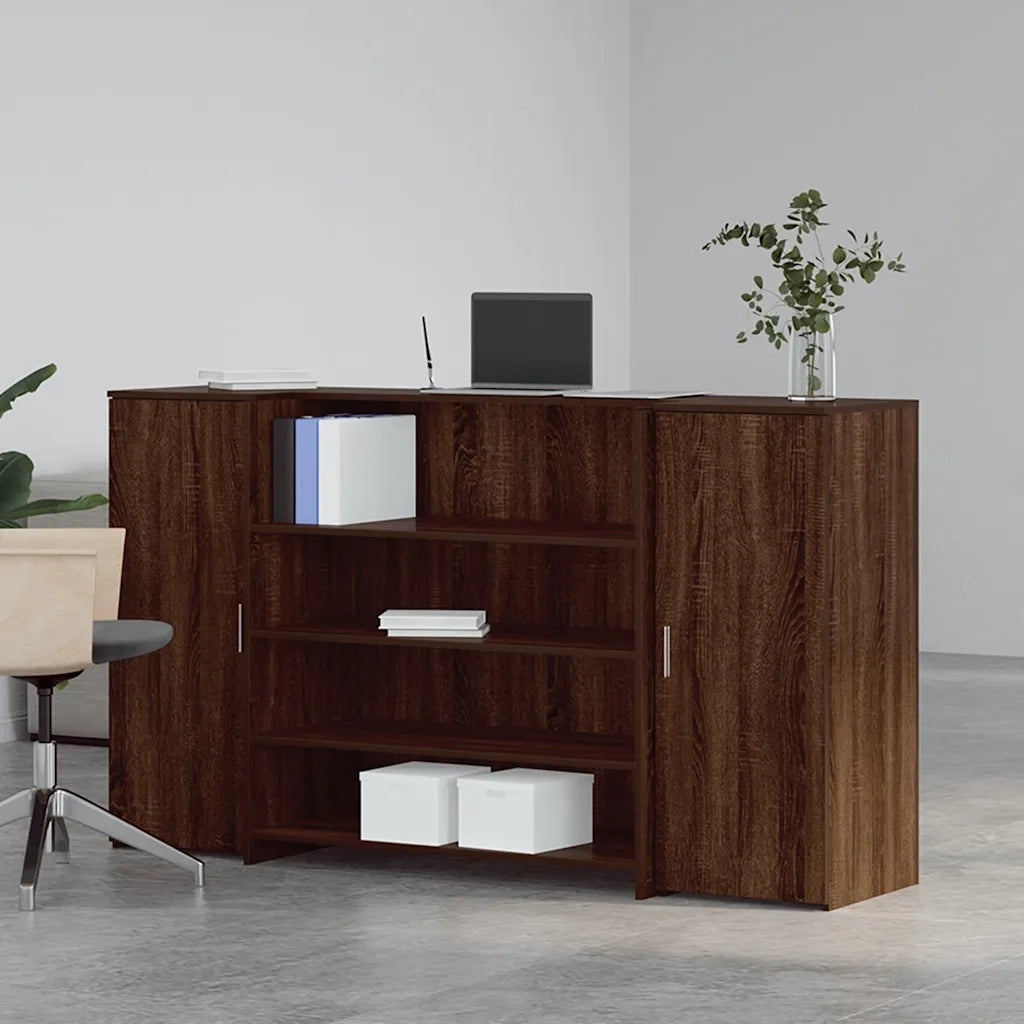 Banco Reception Rovere Marrone 180x50x103,5cm Legno Multistrato 3324175