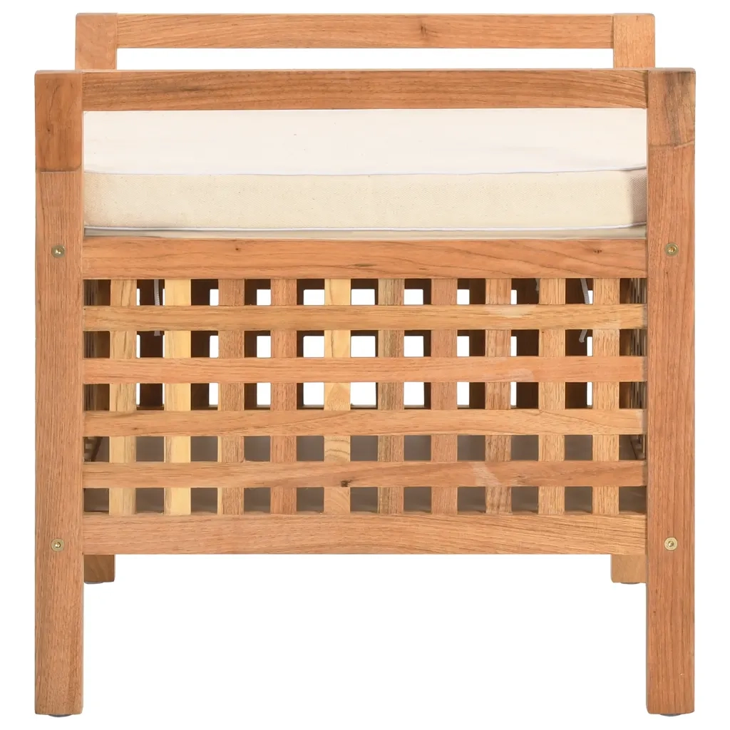 Cassapanca 49x48x49 cm in Legno Massello di Noce 247609