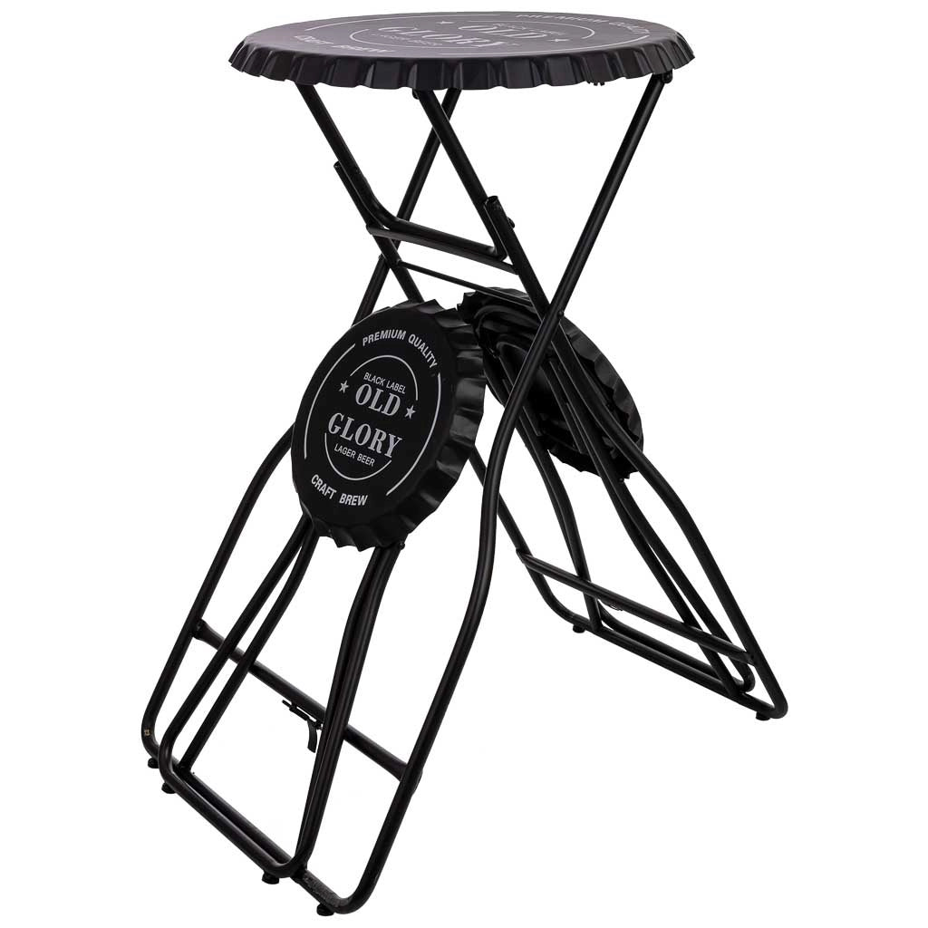 Tavolo con sgabelli pieghevoli in metallo 148x60x102h cm