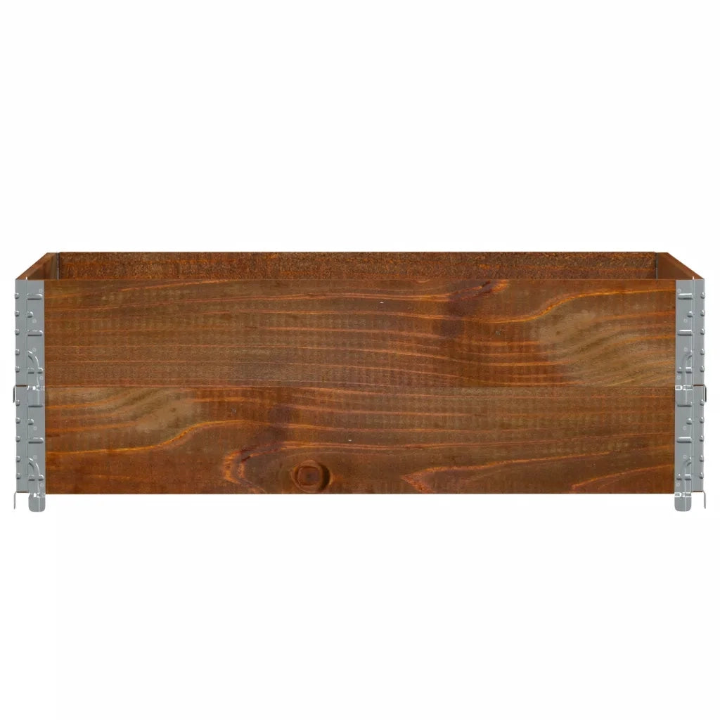 Paretali per Pallet 2 pz Marroni 120x80cm Legno Massello di Pino CFW5545218