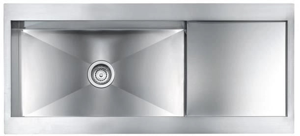 CM revers 116 x 52 1V Lavello ad incasso Rettangolare Acciaio inossidabile