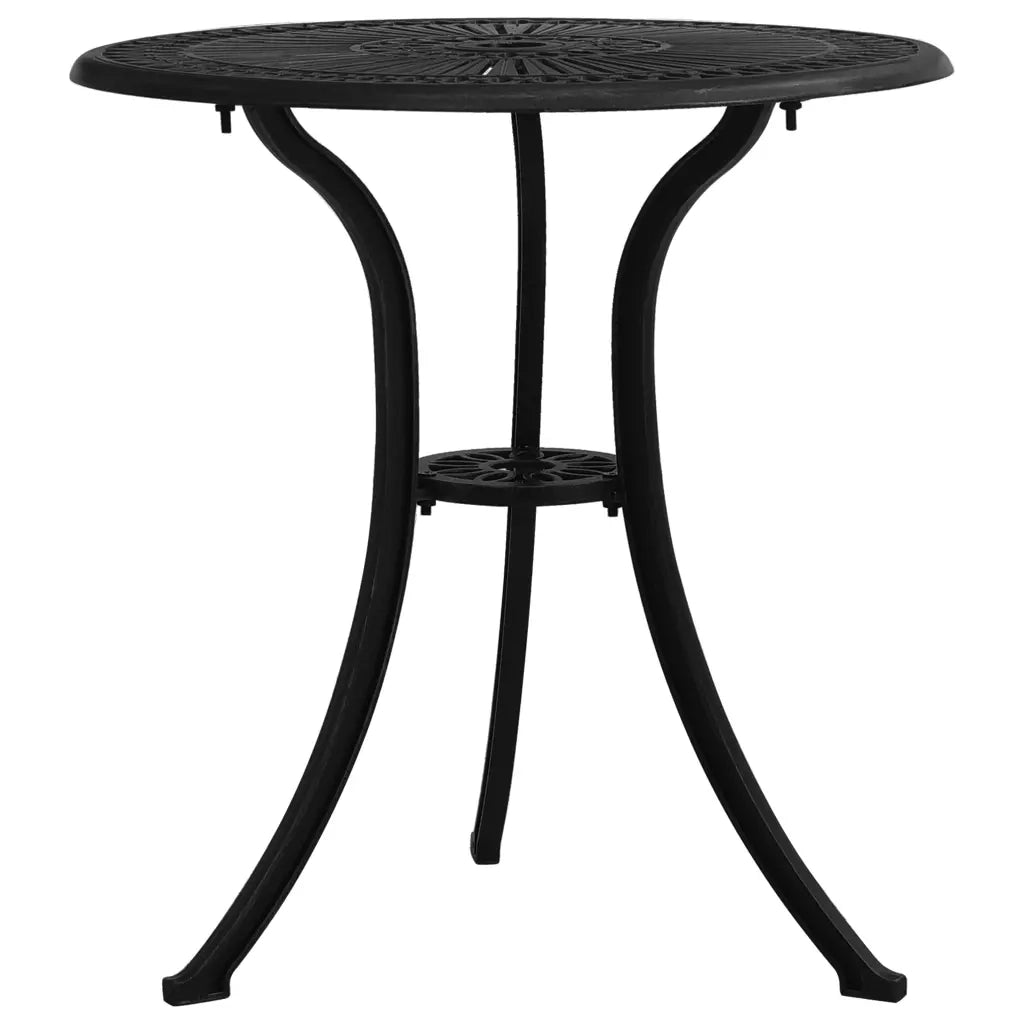 Set da Bistrot 3 pz in Alluminio Pressofuso Nero 3070566