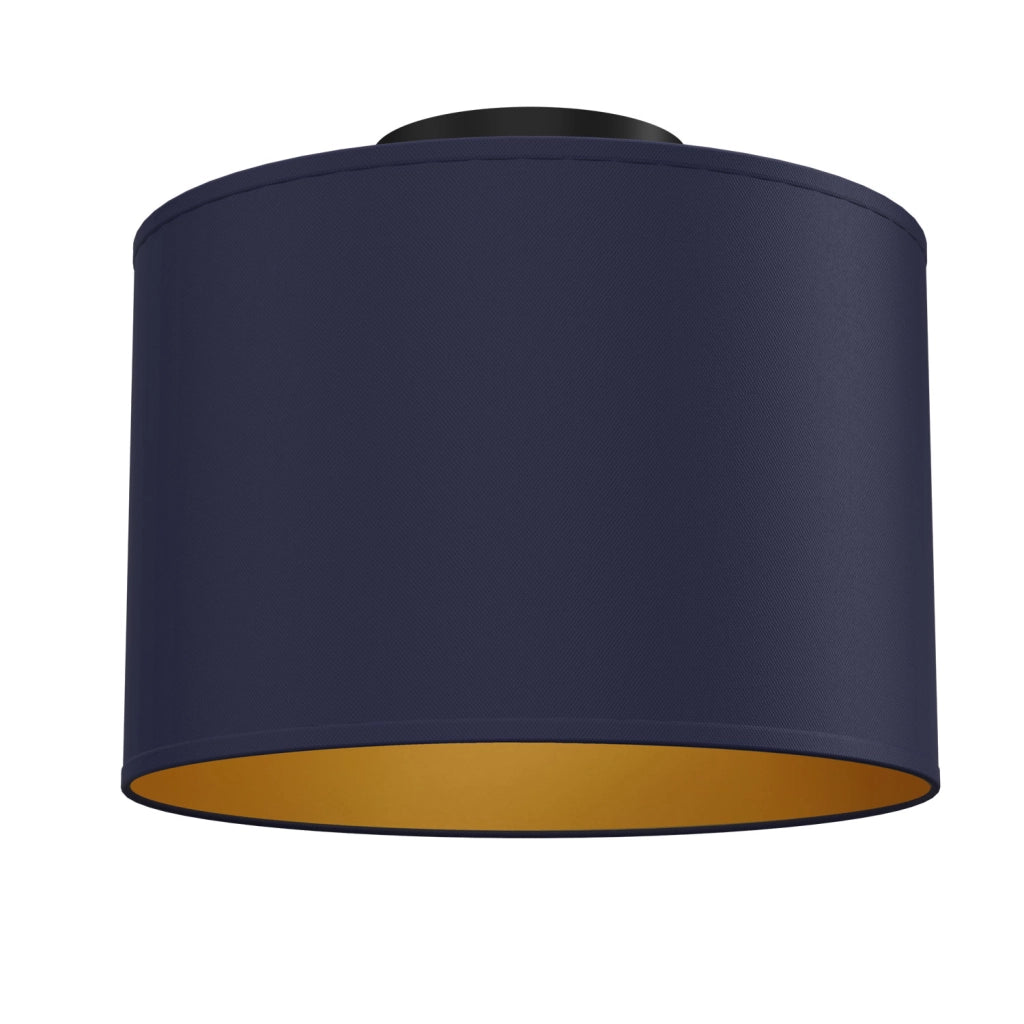 Plafoniera Arden 1xE27 tessuto blu oro Luminex