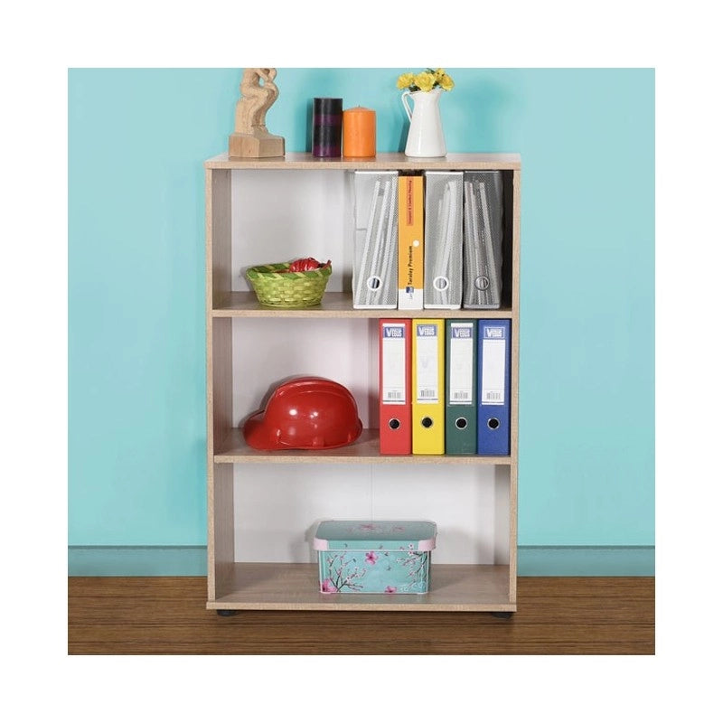 Libreria da ufficio a 3 ripiani colore sonoma cm 72x34xh.109 EFFEZ