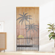 Tenda Antimosche per Porte Stampa Palma 90x220 cm Bambù 4017444