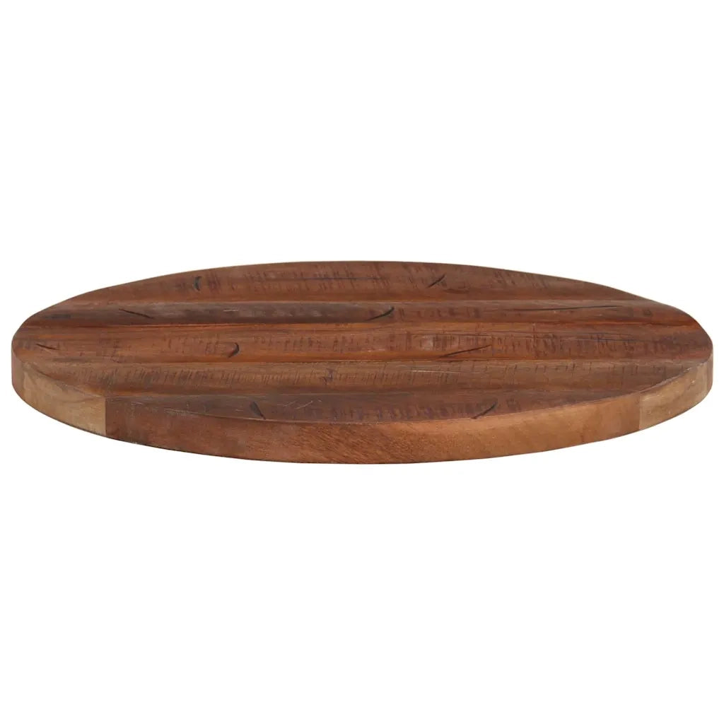 Piano per Tavolo Ã˜ 40x3,8 cm Rotondo Legno Massello di Recupero