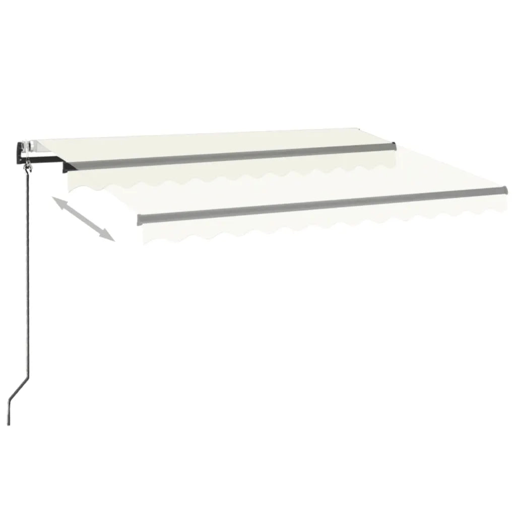 Tenda da Sole Automatica LED e Sensore Vento 350x250 cm Crema cod mxl 57835