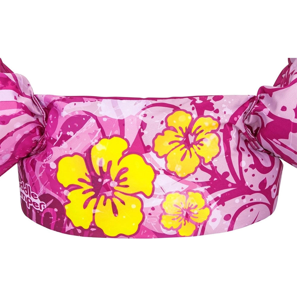 Trade Shop - Gilet Salvagente Per Bambini Fiori Tropicali Giubbotto Galleggiante Con Braccioli 90144 -