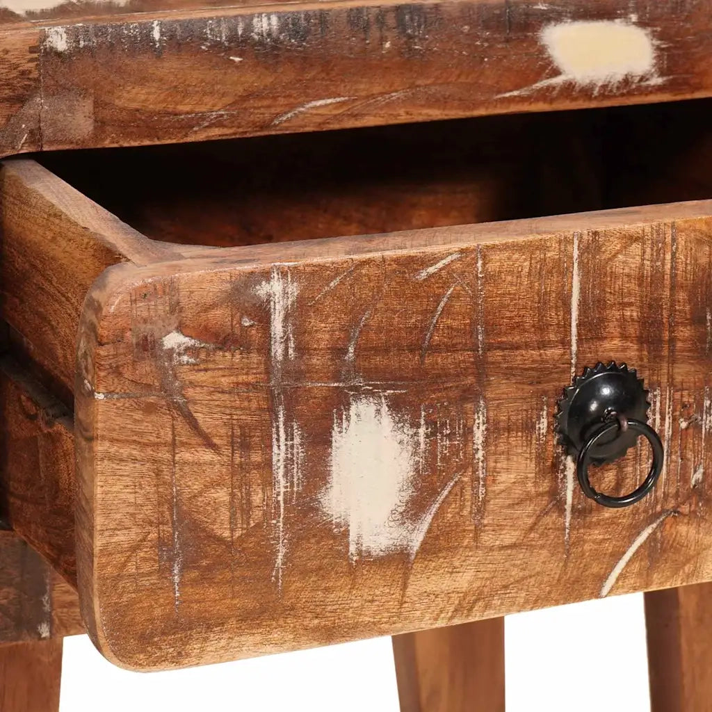 vidaXL Tavoli da Fine Multicolore legno massello di riciclo