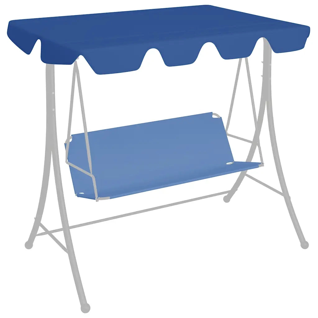 Baldacchino per Dondolo Giardino Blu 188/168x145/110 cm CFW7699181