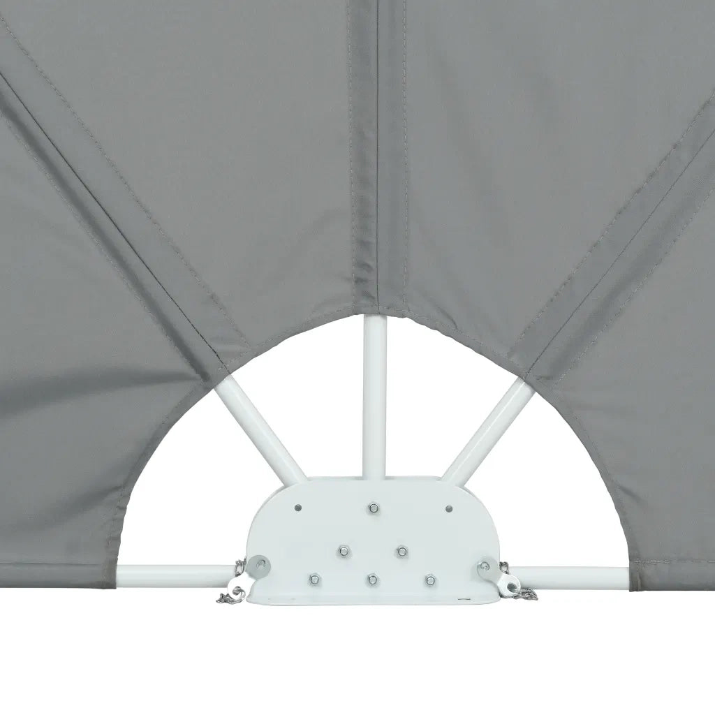 Tenda Laterale per Terrazza Pieghevole-Tenda parasole per balcone Grigio 400x200 cm