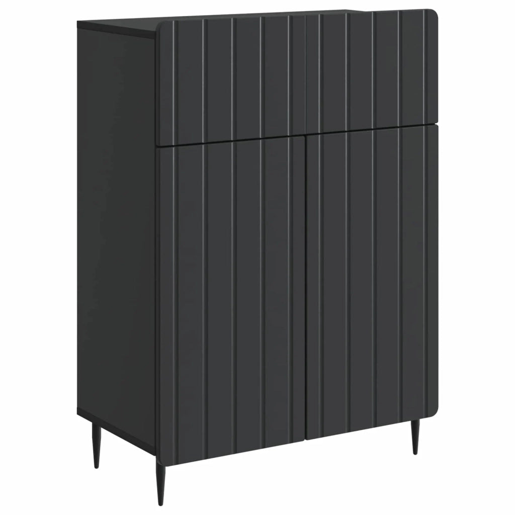 Credenza Nero 66 x 34,5 x 92 cm Legno ingegnerizzato