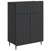 Credenza Nero 66 x 34,5 x 92 cm Legno ingegnerizzato