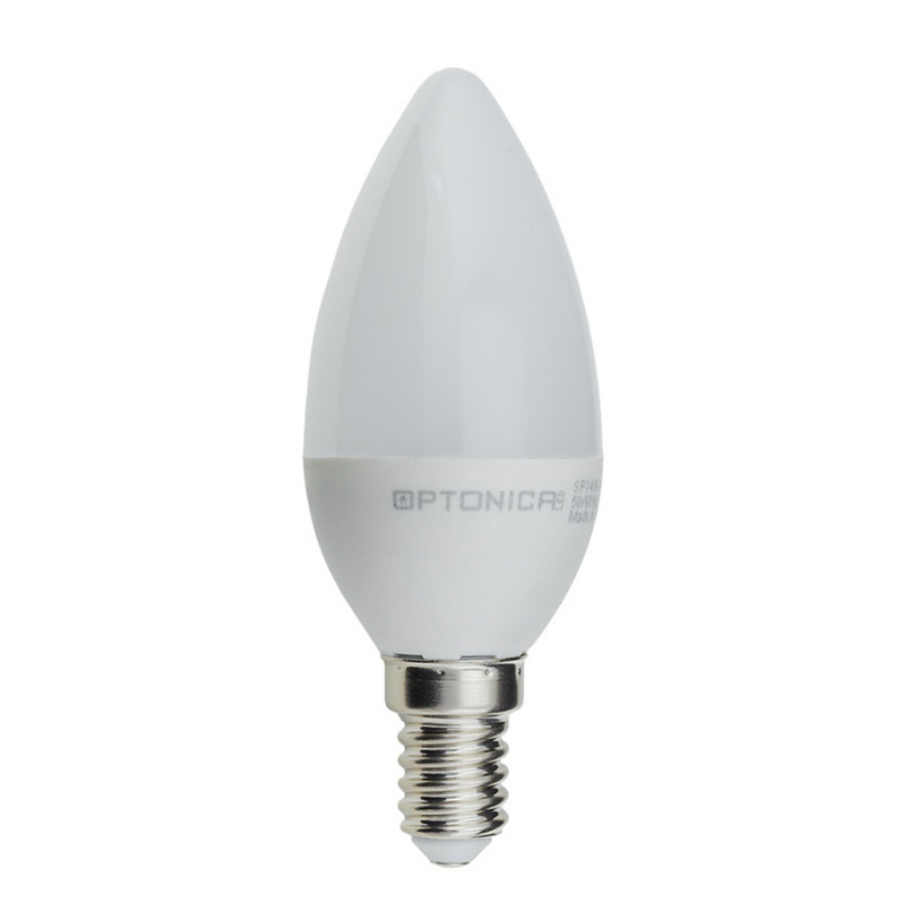 Lampadina led candela e14 6watt resa 40watt risparmio energetico 4500k pezzi 3