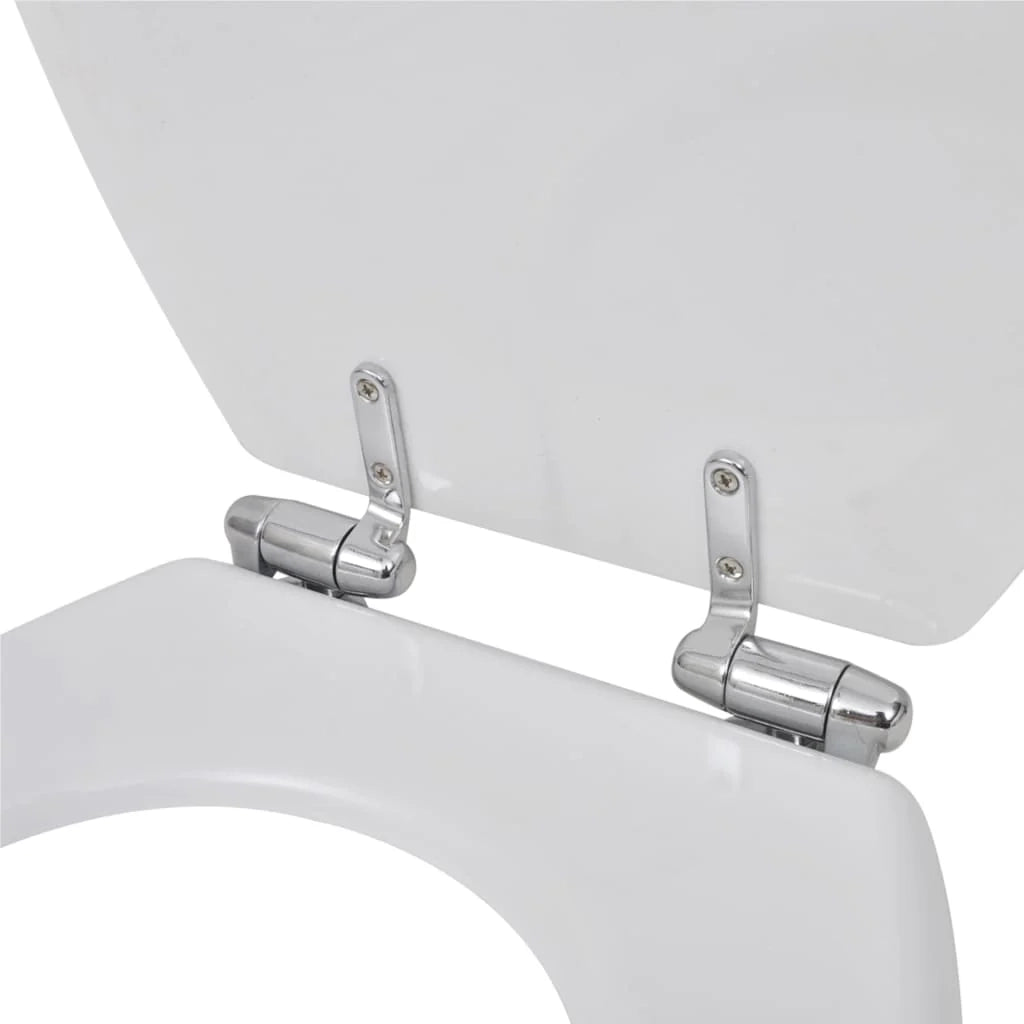 Sedile WC con coperchio a chiusura ammortizzata MDF bianco 02_0002875