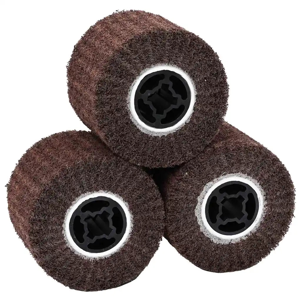 Rulli Abrasivi 3 pcs Marrone 12 x 12 x 10 cm Fibre sintetiche 42008338
