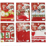 Trade Shop - Tovaglia Natalizia Antimacchia No Stiro Impermeabile Varie Fantasie 12 Posti -
