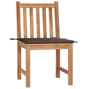 Sedie da Giardino 2 pz | Sedie da Esterno con Cuscini in Legno Massello di Teak