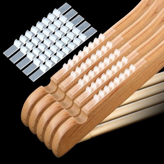 Accessori per appendiabiti antiscivolo - 100 pezzi - Translucido - Silicone - Accessori per appendiabiti - Adatto per appendiabiti in legno e in plastica