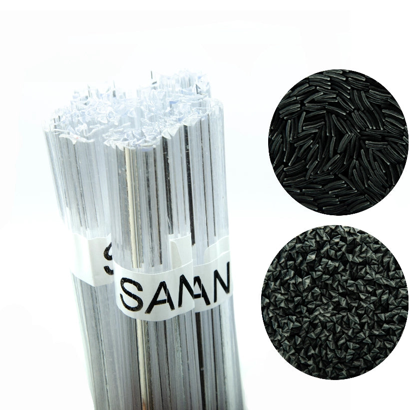 Saldatura Plastica SAN Trasparente 100g – Granulato di Alta Qualità | Filo 42cm, Temperatura Fusione 320-330°C