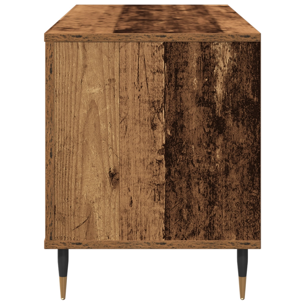 Armadio per dischi  in legno vecchio 100x38x48 cm in legno ingegnerizzato